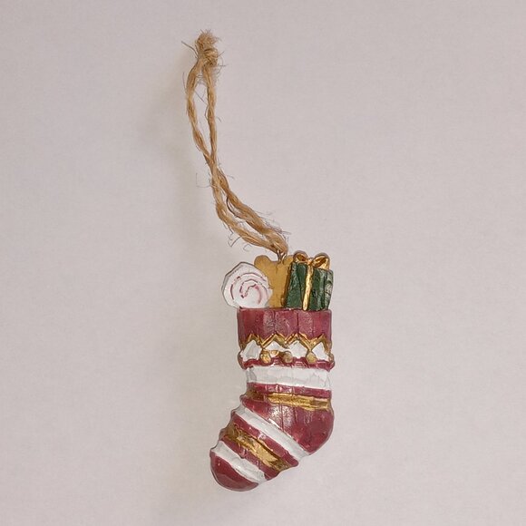 ๐ฏ 10 for $12 / Small Vintage Stocking Christmas Tree Ornament - Picture 2 of 10